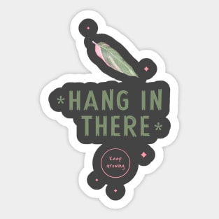 Hang In There Keep Growing Sticker